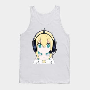 Pikamee Amano with Headphones Tank Top